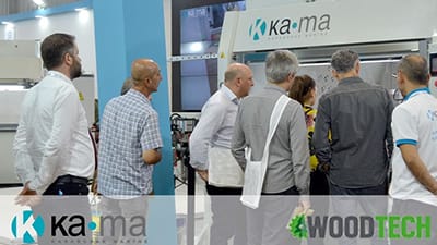 Our KR BM 1000 Spraying Machine Drew Great Attention at WoodTECH 2019